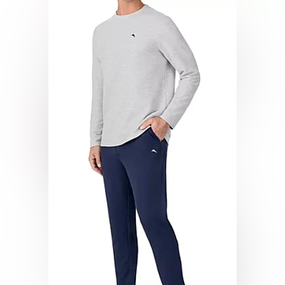 Tommy Bahama Crew Neck Textured Long Sleeve (Size:L)